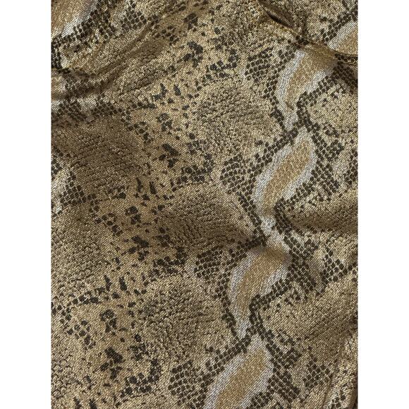 Snake print gold & brown low rise skinny ankle pants from NY & CO size 10 - Picture 11 of 13